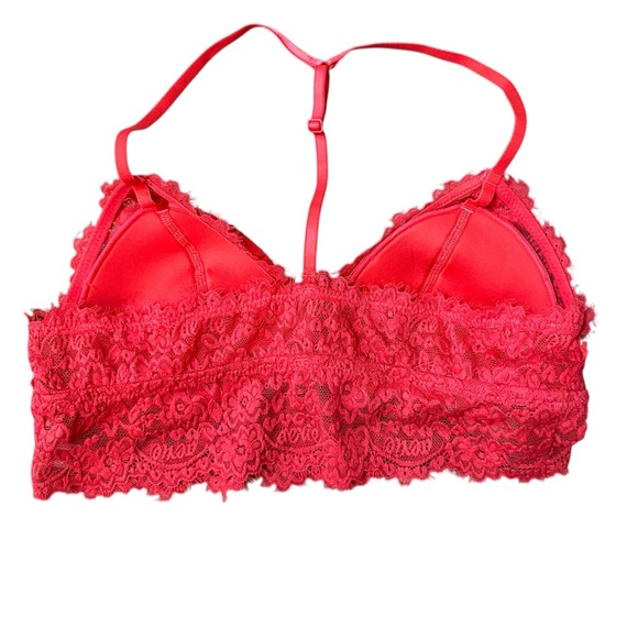Aerie Red Lace Bralette - Picture 2 of 3